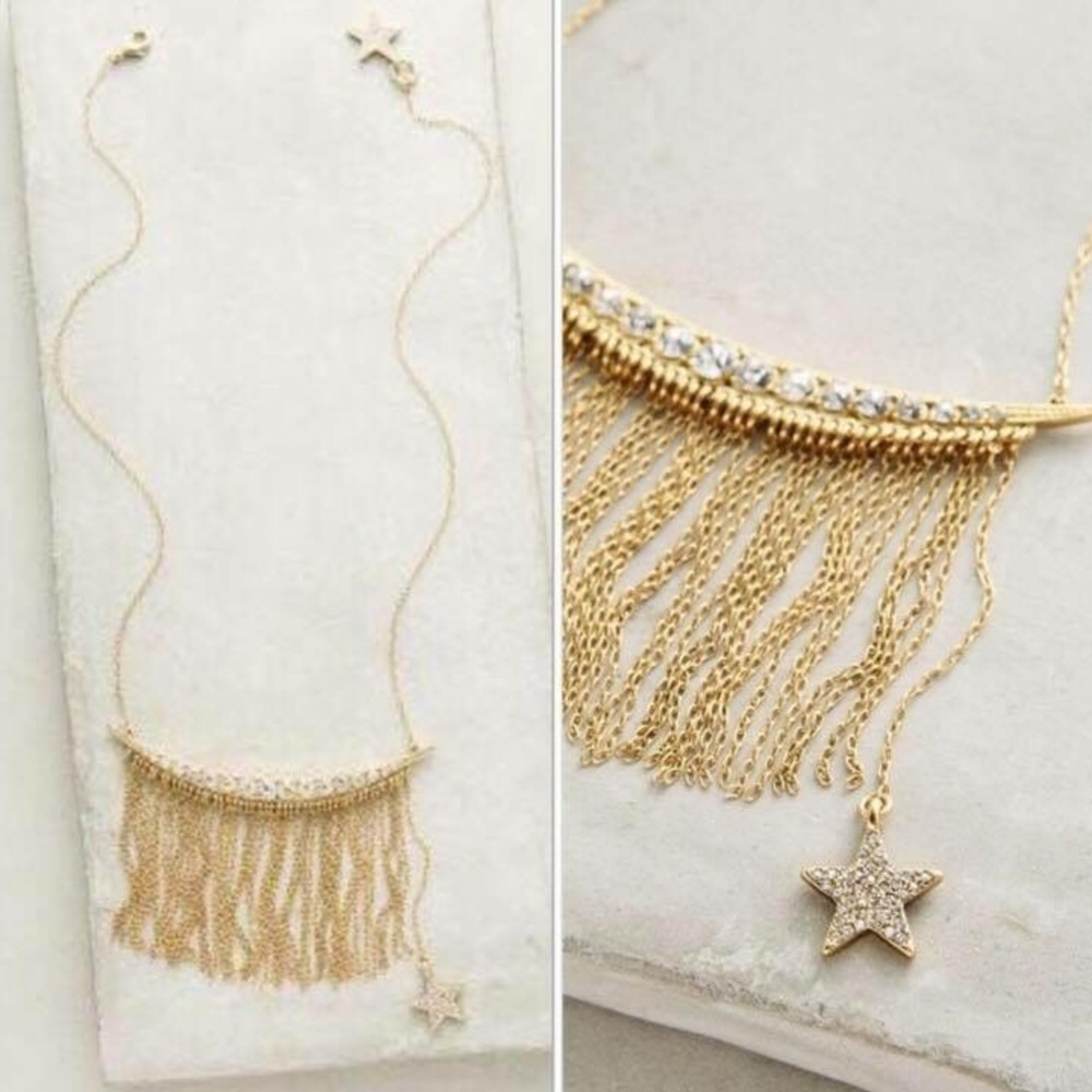 Anthropologie celestial Rain necklace, NWOT